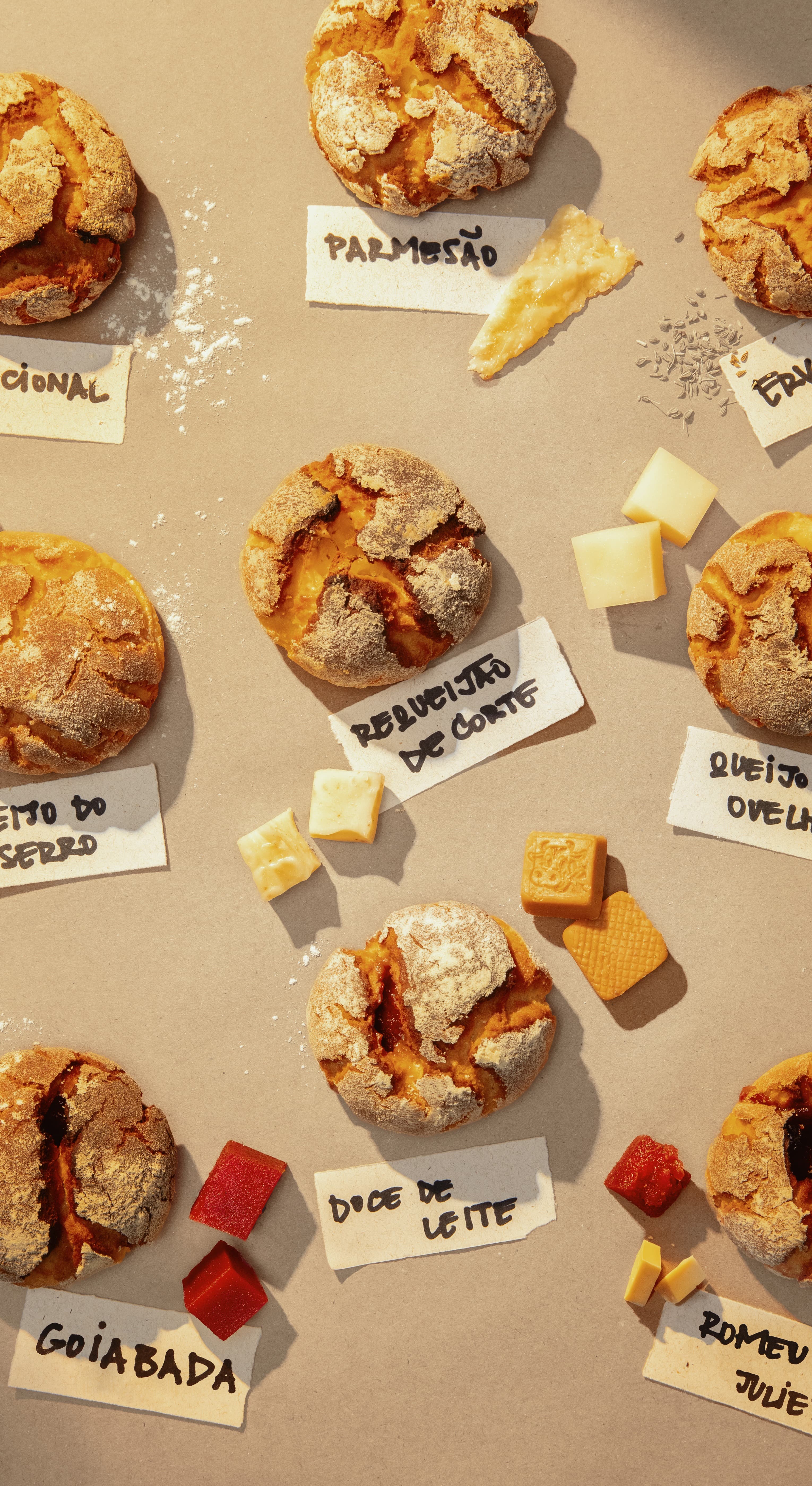 Sabores no cardapio oficial